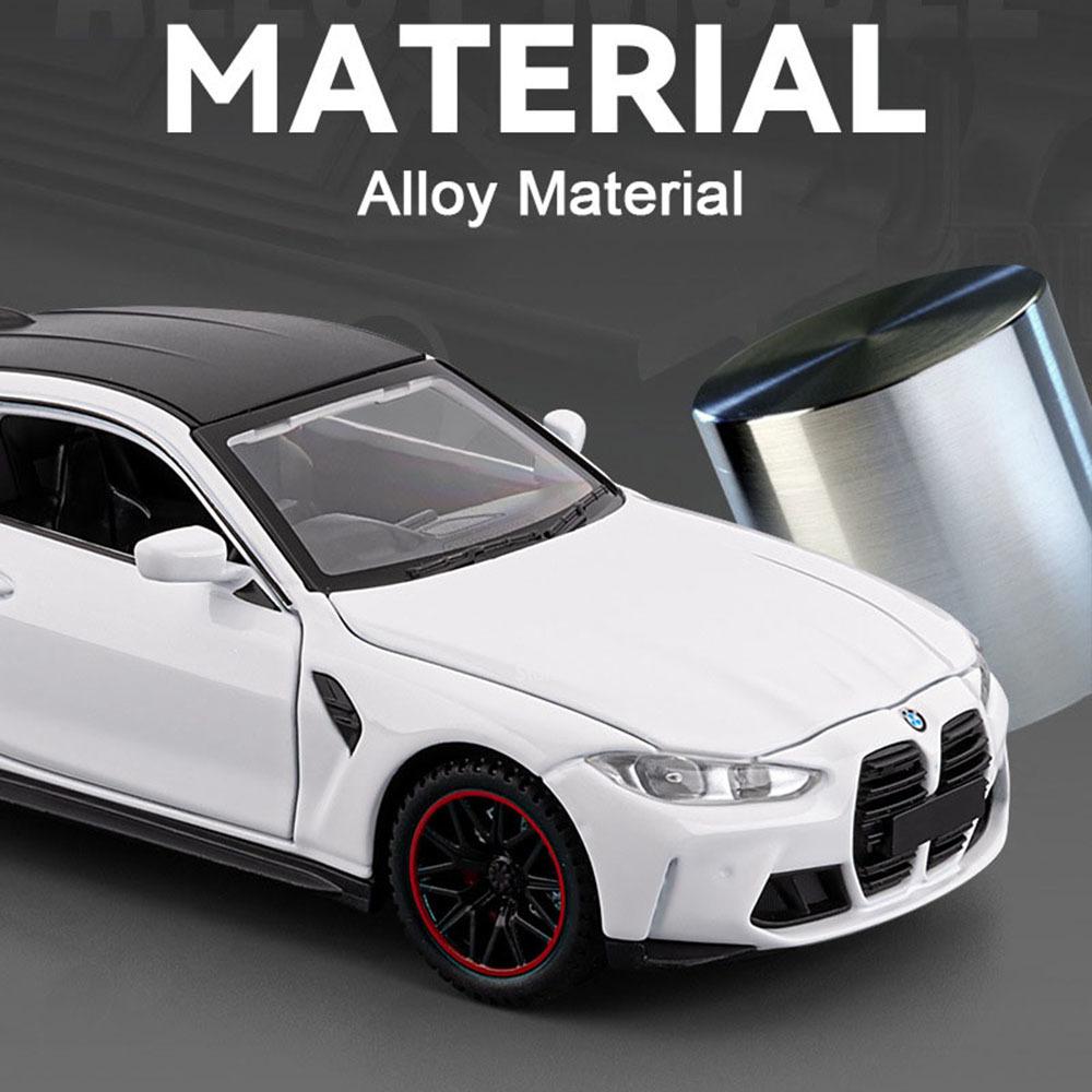 1:32 M4 Coupe 320i Model Toy Car Alloy Body Rubber Tires Doors Opened Pull Back Simulation Toys Models Presents for Children