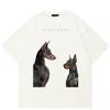 2024 Streetwear Dobermann Graphic Unisex T-Shirt Cotton Tshirt Unisex Tops Tees Summer Short Sleeves T Shirt