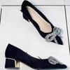 Women's Shoes Luxury Crystal Butterfly Designer High Heel Shoes Temperament Pointe Toe High Heels for Ladies Banquet Party Shoes