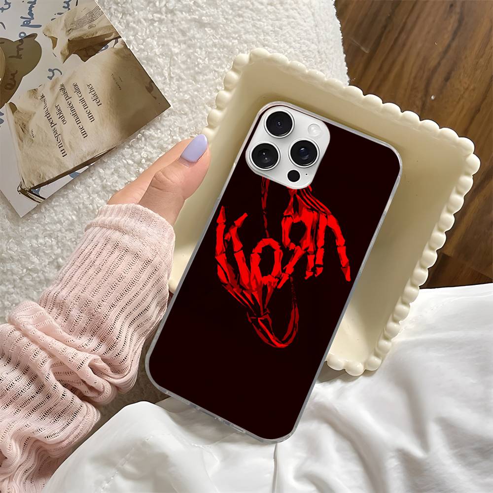 Rock Band K-Korn Phone Case Phone Case For iPhone 17 16 15 14 13 12 11 ProMax Plus Fantasy Glitter Aurora Water Ripple Cover iPhone 15