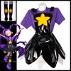 Costum Cosplay Poppy Cos Lily Lovebraids Rochie cu Bretele Negre Tricou Mov Șosete Ținută pentru Halloween Carnaval Joacă