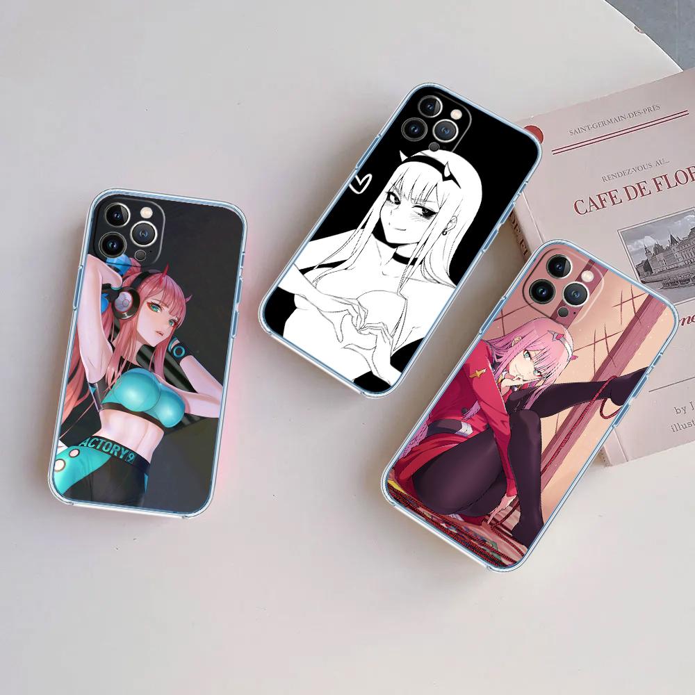 PP64 Zero Two Soft Shell Transparent Phone Case for Motorola Moto G7 G8 G9 G84 G85 G73 G24 G15 Z2 Play Power Plus