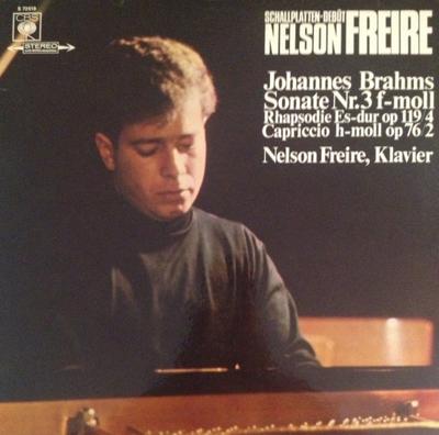 LP Record JOHANNES BRAHMS / NELSON FREIRE - Sonate Nr. 3 F-moll, Rhapsodie Es-d S72618 CBS 1968 Germany Classical Used