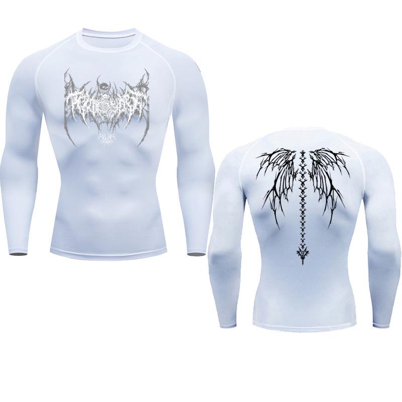 Men's Quick-Dry High-Elasticity Anime 2D Print Sports T-Shirt