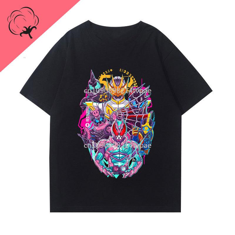 KaUnisex RiderMasked Rider Camiseta Eazan Espada Anime Shirt Personality Cotton New Pattern Printed Tee Cool Cartoon Y2k Clothes