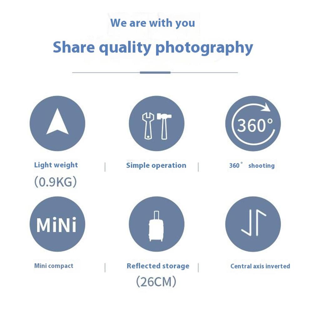 

QZSD Q166D SLR Camera Desktop Stand Aluminum Alloy Telescopic Photography Tripod Grey