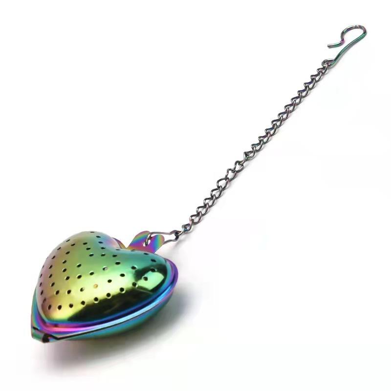 Tea Strainer Heart Shape Stainless Steel Tea Infuser Locking Spice Tea Ball Strainer Mesh Infuser Strainers Kitchen Accessories