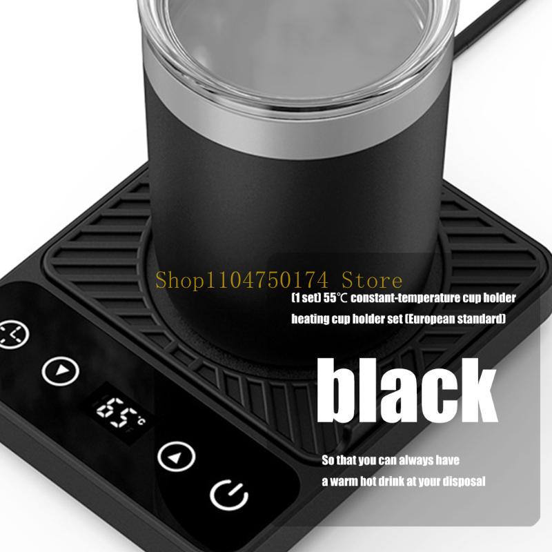 9 Stage Adjustable Coffee Warmers Pad Maintains 55℃ Temperature Metal Plastic Heating Base European Compliant Appliance top sale