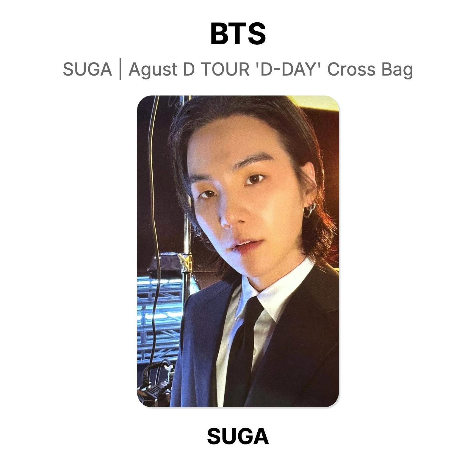 BTS SUGA SUGA | Agust D TOUR D-DAY Cross Bag Official Photocard SUGA