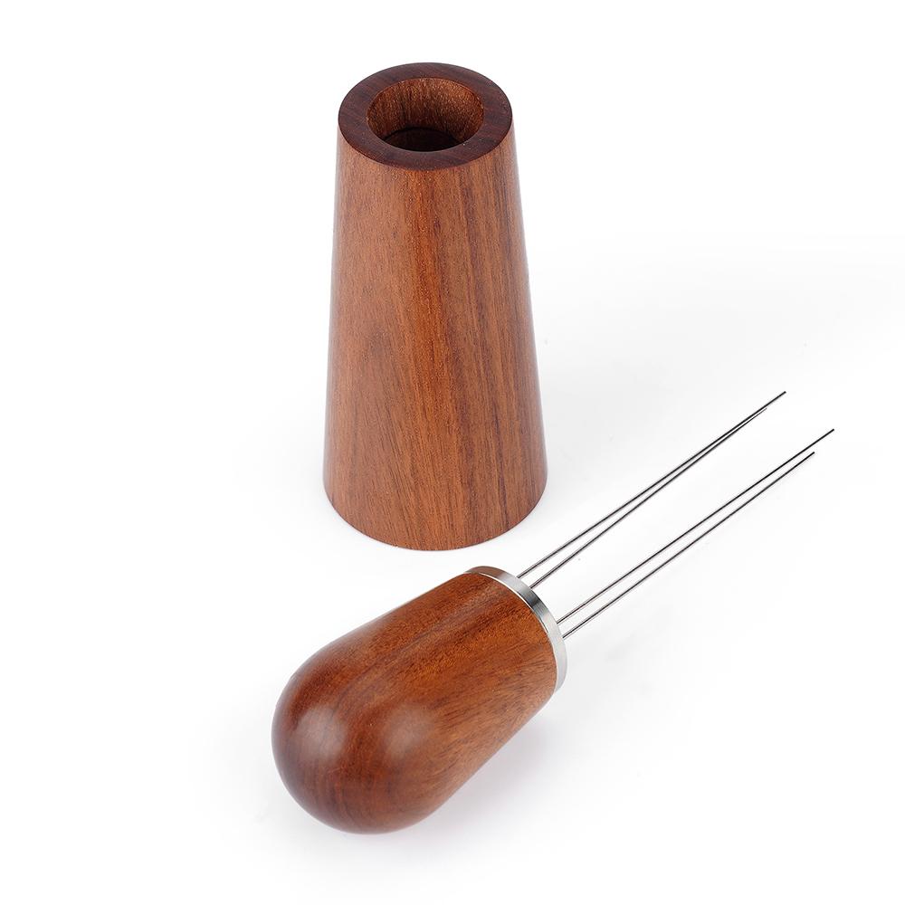 

Stainless Steel Coffee Powder Stirrer with 4 Spare Needles Distributor Espresso Barista Accessories Stirring Distribution Tool