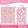 100Pcs Valentine's Day Paper Guest Napkin Colorful Heart Bathroom Napkin Decorative Disposable Hand Towel Napkin For Home Party Supplies