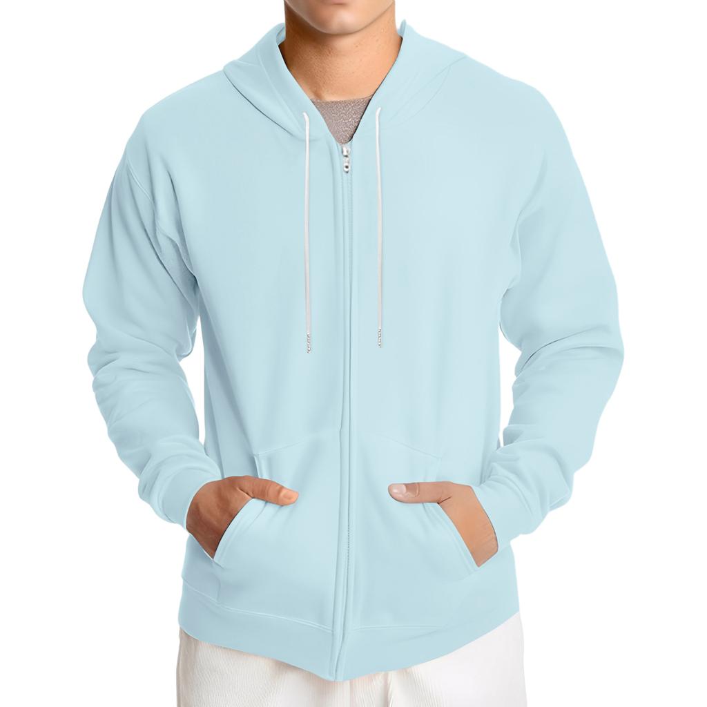 Men's Loose-fitting Casual Hooded Drawstring Jacket