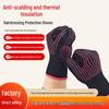 Heat-Resistant, Non-Slip Beaded Hair Styling Gloves for Curling Irons & Straighteners
