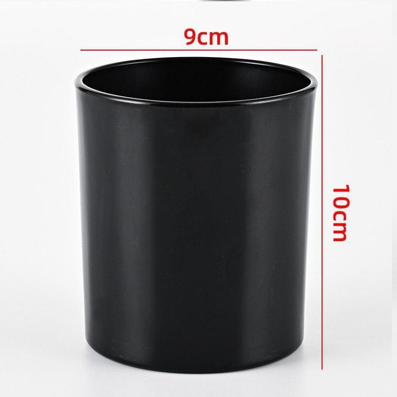 Colored Glass Aroma Candle Jar with Lid