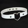 Fashion Black Pink PU Leather Gothic Punk Harajuku Cosplay Collar  Choker Necklace