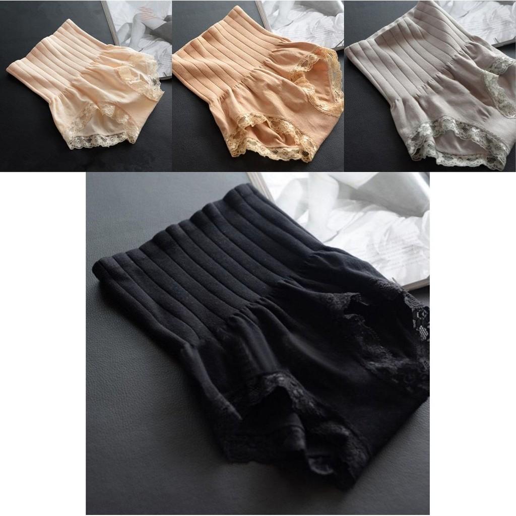 Women's High Waist Abdomen Lace Slimming Shaping Underwear Shorts For Comfort
