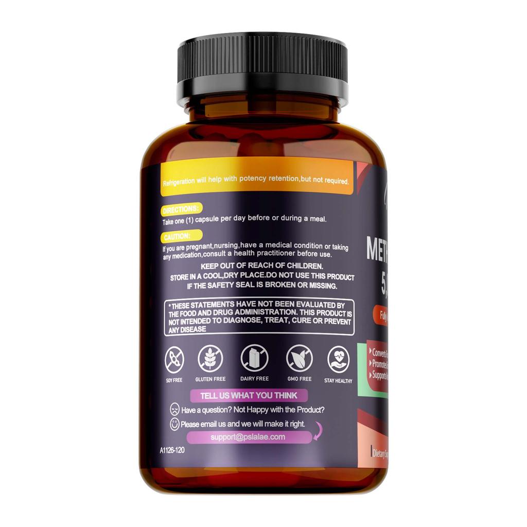 Vitamina B-12 5000mcg - Energia, Umore, Metabolismo e Supporto al Sistema Nervoso