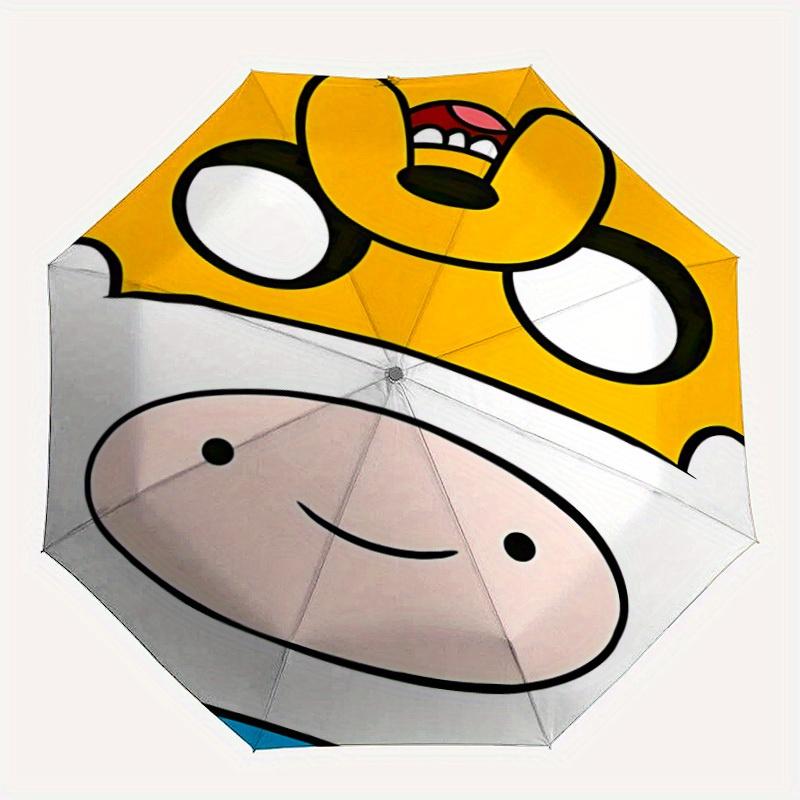 

1PC Adventure Time Jake the Dog Automatic Open/Close Exquisite Umbrella - Compact Travel Umbrella, 8-Rib Heavy-Duty Construction, Ideal Gift a0828139