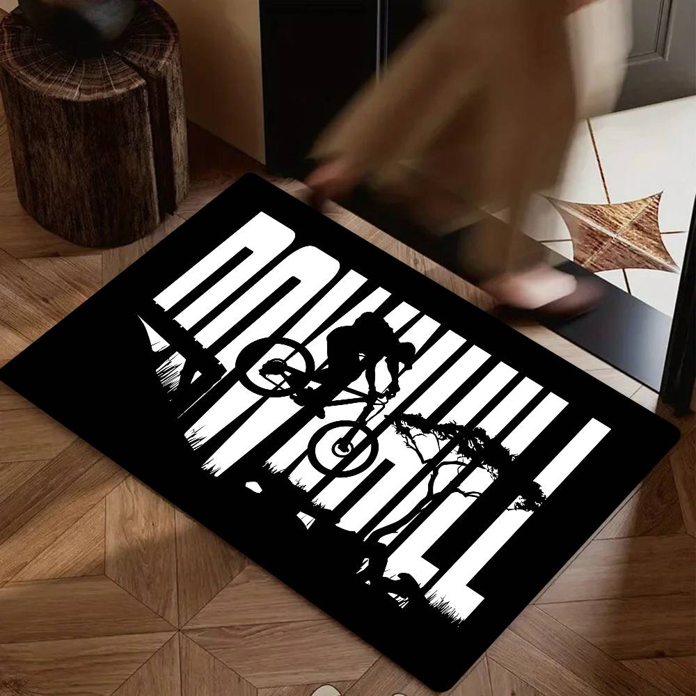 

Downhill Mountain Biking Floor Mat Suitable For Living Room Kitchen Bathroom Non-slip Mat Household Foot Mat 40x60cm