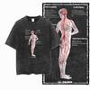 G Acid Washed Black Cotton Unisexs Streetwear COOLMIND  Graphic Tshirt   Big Size Cool Oneck Unisexs Tee Tshirt