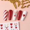 5Pcs Trendy Cartoon Laser Glitter Nail Art Stickers DIY Self Adhesive Nail Art Decorations Pretty Manicure Decals