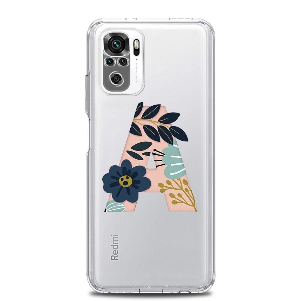 

Модный чехол для телефона с буквами и цветами Art New Square Clear для Xiaomi Redmi Note 12 11 9S 9 8 10 Pro+ 7 8T 9C 9A 8A K40 Gaming Cover Redmi Note 7