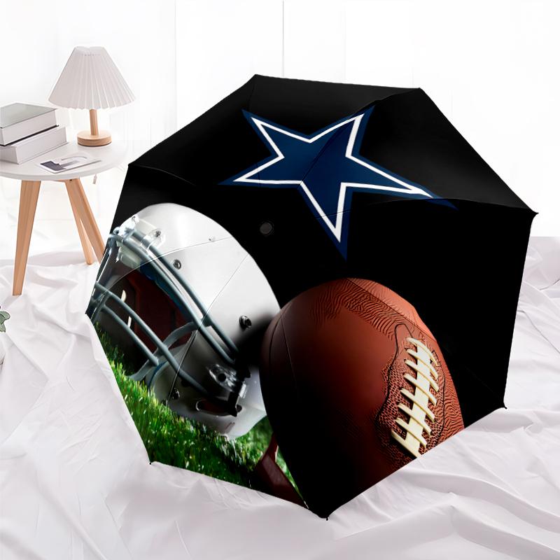 Printed Dallas Cowboys Folding Umbrella,Outdoor,Leisure,And Travel Umbrella,Durable Umbrella Fabric,Birthday And Holiday Gift