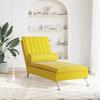 VidaXL Chaise longue de massage avec traversin jaune velours, chaise de canapé longue, chaise longue de chambre, chaise de 379465