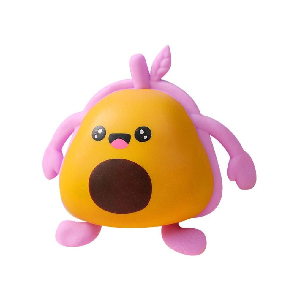 Kneading Avocado Fruit Squeeze Ball TPR Fruit Sensory Ball Avocados Squeeze Toys Children Adult