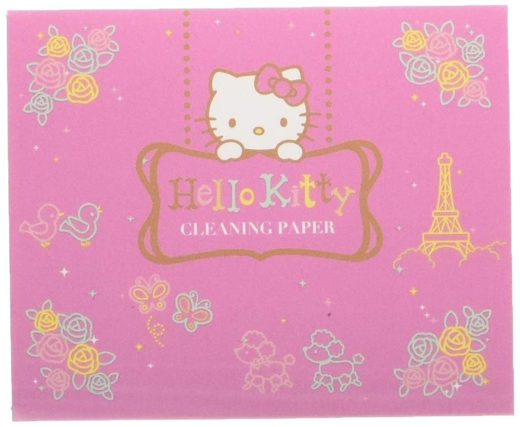 Nonaka Cleaning Paper Sanrio Characters Pink "Hello Kitty" Color