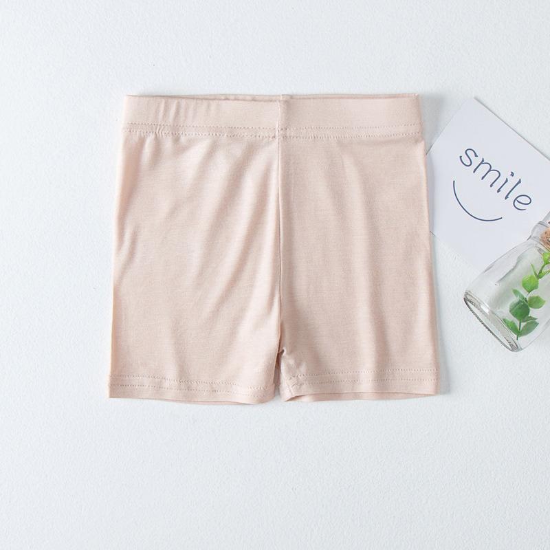 Girls' Summer Safety Shorts: Thin Modal Anti-Exposure Ice Silk Base Layer for Kids