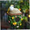 Decorative Bird House, Resin Hanging Flower Bird Nest, Bird House Nesting 25-26s