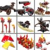MOC Building Blocks Military Navy Figures Accessories Medieval Cannon Ammunition Wilderness Scene Tent Bonfire Brick Toy Gifts