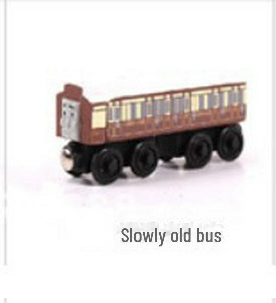 Children's Wooden Toy Train Head Cake Decoration - YB02