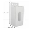 Wall Mounted Glove Holder Clear Acrylic Storage Box for Disposable Caps Masks Shoe Covers 1 Compartment