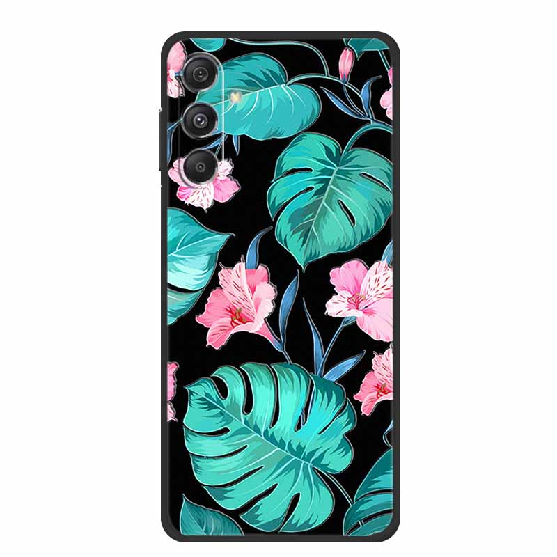 3D Emboss Case For Samsung Galaxy A16 5G Phone Case Coque Flowers Soft Silicone Back Cover For Samsung A56 A36 M16 F16 A26 Case