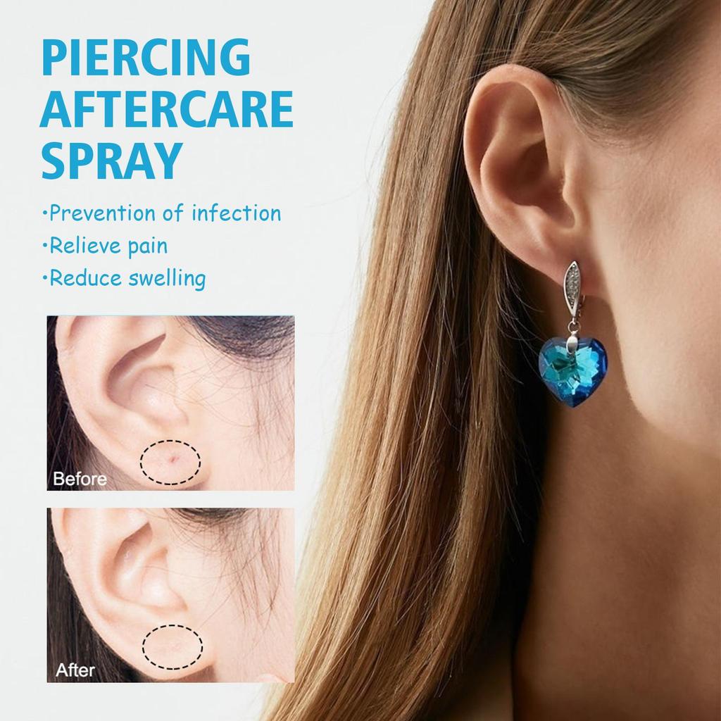 South Moon Ear Hole Care Spray Ear Hole Cleaning Anti Clogging Pain Relief Odor Removal Swelling Reduction Spray