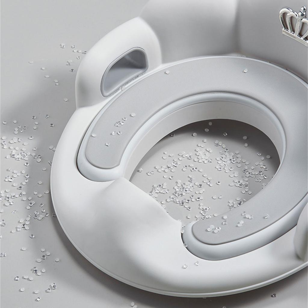 Baby Potty Training Toilet Seat with Soft Cushion Handles Splash Guard Toilet Seat Potty Seat for Children Boy and Girl