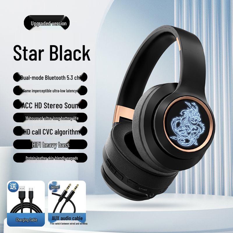 Men's Noise-Cancelling Over-Ear Bluetooth Gaming Headphones (2025 Model)