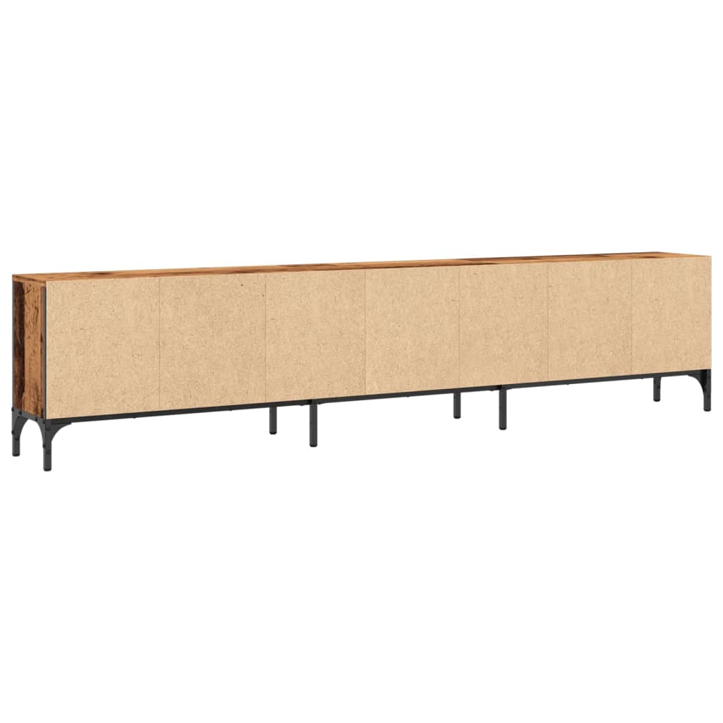 TV Cabinet with Drawer Rustic Wood Look 200 x 25 x 44 cm