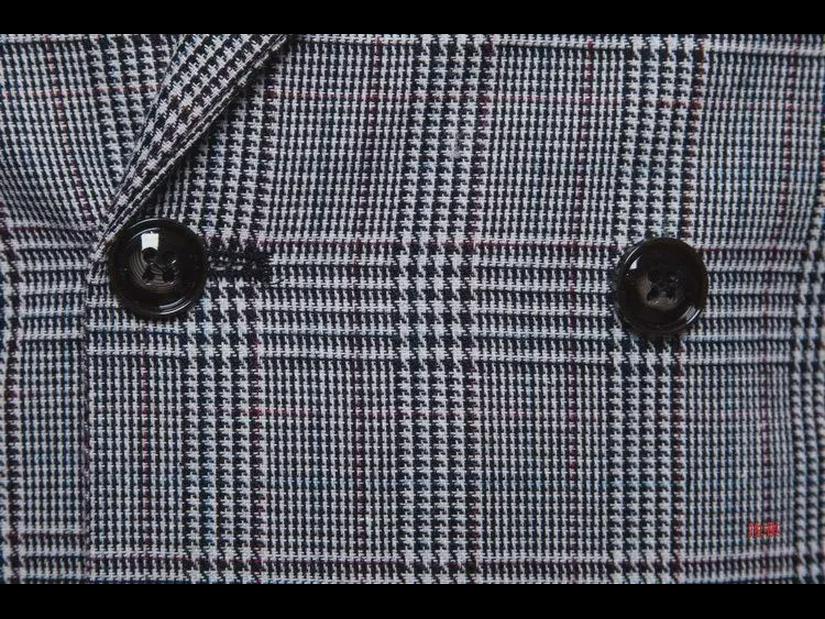 Spring & Autumn Men's Double-Breasted Plaid Suit Vest - Korean Slim Fit