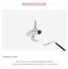 WOSTU 925 Sterling Silver January Birthstone Charm Beads Fit Original 3mm Bracelets & Bangle DIY Jewelry