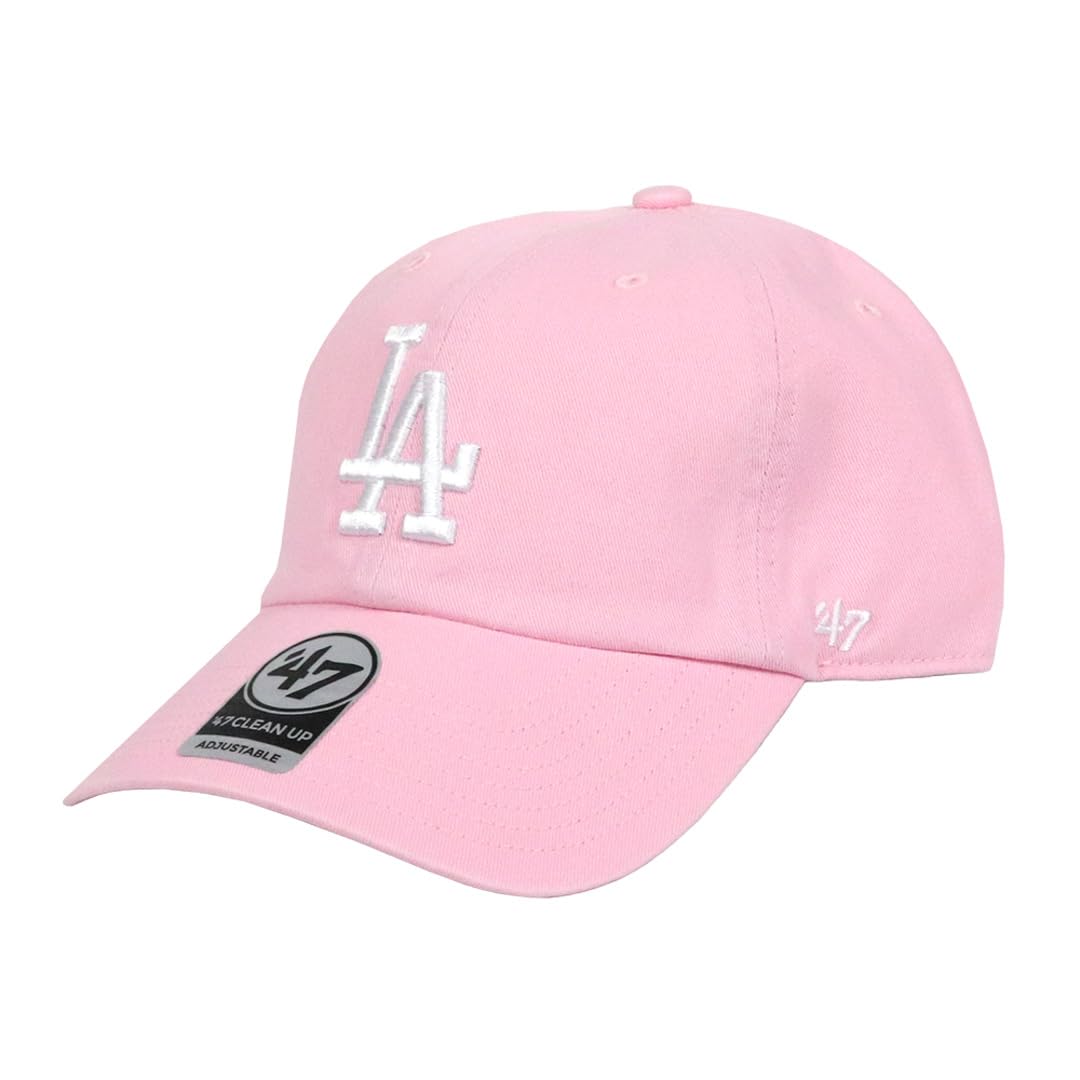 

Seven 47 Cap Los Angeles Dodgers Cleanup CLEAN UP Hat Low Cap Petal Pink One Size Fits Most [Forty Brand] Men s Women s