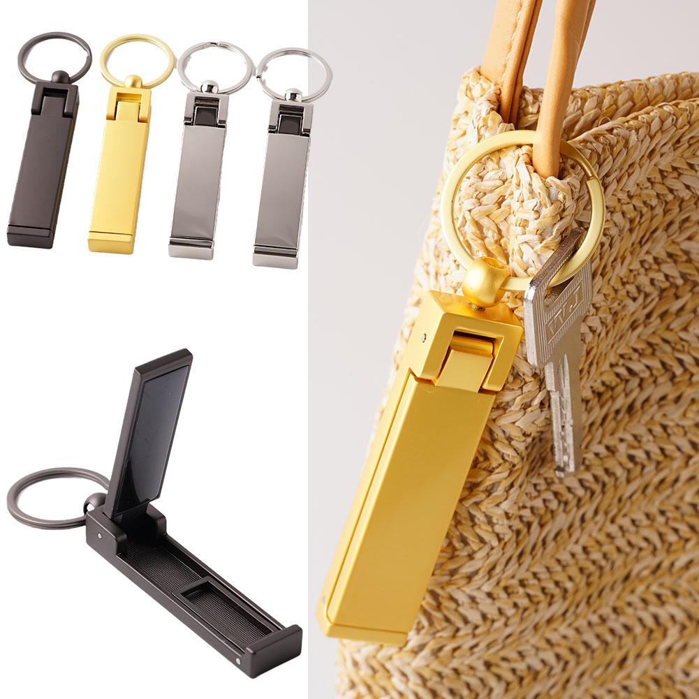 Creative Keyring Metal Foldable Bag Purse Hook Handbag Hanger Purse Hook Handbag Holder Shell Bag Folding Table Hook Phone Holde