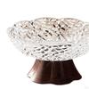 Fruit Bowl Footed Tray Drain Household Kitchen Counter Table Centerpiece Decor for Candies