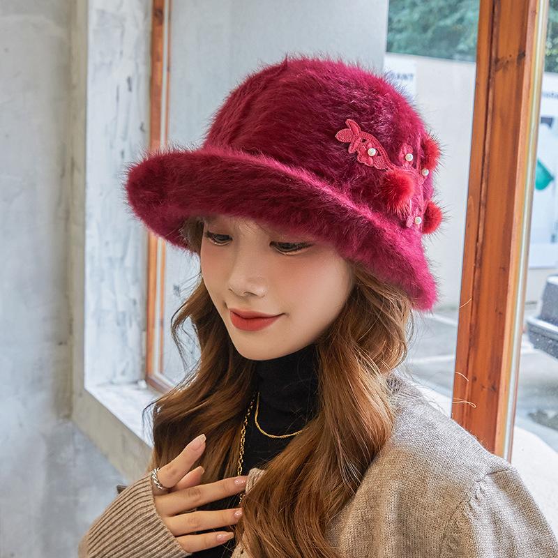 Female Bucket Hats Bowler Cap 