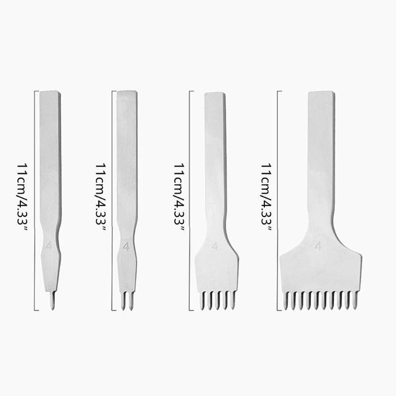 Leather Hole Punch Tool DIY Diamond Lacing Stitching Leather Craft Punch Tool