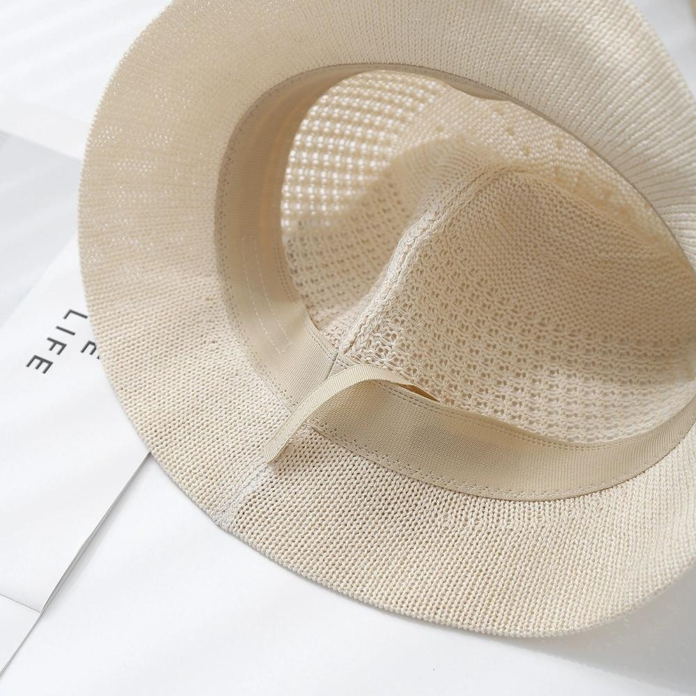 Summer Breathable Linen Fisherman Hat for Women Solid Color Bucket Hat for Outdoor Sun Protection and Sun Shade Hats