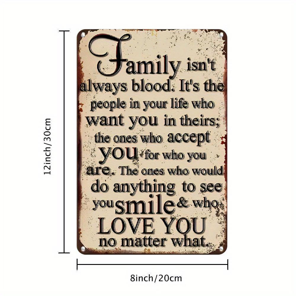 

Inspirational Quote Metal Sign - Rustic Wall Hanging, Waterproof & Rust-Resistant, Easy to Clean, Vintage Decor for Home 20x30cm（7.8x11.8inch）