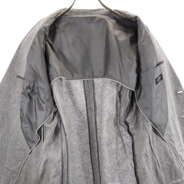 Lanvin Made In Japan Linen Blend Tailored Jacket B46 Gray Men's Used